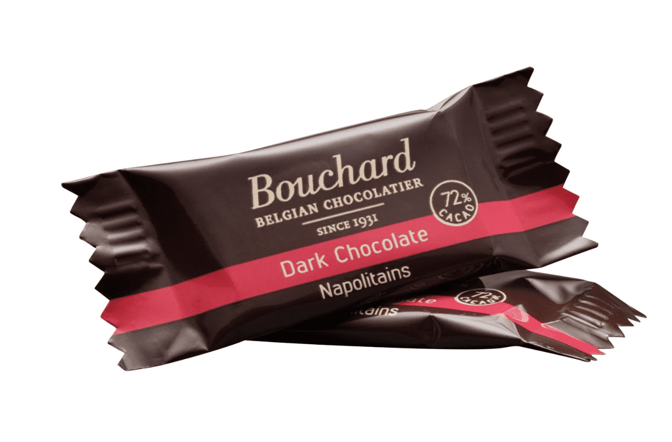 Bouchard Belgian Dark Chocolate Napolitains (72% Cacao) 35.3 OZ (2.2 LB/1KG)