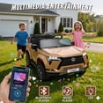 thumbnail image 2 of Track Seven Licensed Lexus GX550 24V Kids Ride on Car, 2-Seater Electric Car with Remote Control, Bluetooth, LED light, 4-Wheel Suspension, 20" Wide Seat, 24V Ride on Toy for Boys Girls Age 3+, Brown, 2 of 8