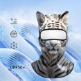 thumbnail image 4 of TIELUTT 3D Cat Animal Ice Silk Ski Ride Face with Ears for Outdoor Activities Like Music Festivals Rave Parties Mega Mini Kits Light Board Boys Stuff Age 8 and up Great Sausage Kids Cards Girls, 4 of 4