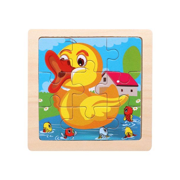 QISIWOLE Wooden Puzzles Jigsaw for Kid Ages 26 Toddler Animal Puzzles