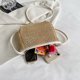 thumbnail image 4 of Bolso de hombro compuesto tejido Bolso cruzado de almohada duradero para mujer para la playa de verano, 4 of 6