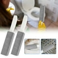 thumbnail image 5 of 2pcs Pumice Stone Cleaner, TSV Pumice Stone Toilet Bowl Cleaner with Long Handle, Hard Water Build up Remover, Toilet Bowl Stain Ring Remover, Natural Pumice Scouring Sticks, Gray, 5 of 8