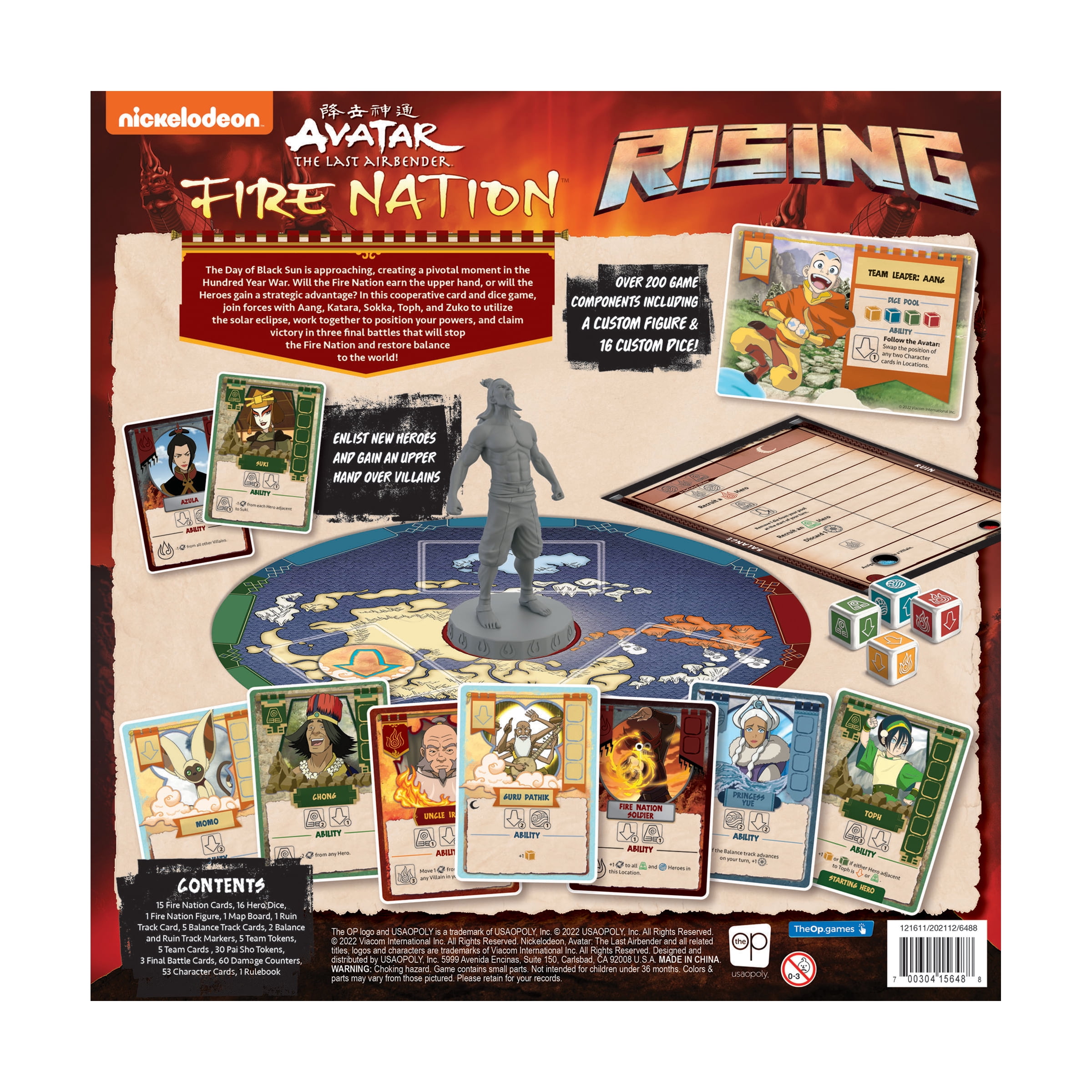 Avatar The Last Airbender Fire Nation Rising Board Game