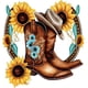 thumbnail image 1 of 5D Bricolaje Taladro Diamante Pintura Occidental Botas Del, 1 of 9