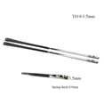 thumbnail image 1 of 1pair Spring Metal Glasses Eyeglasses Temple Leg Eyelgasses flex temple With Tip Repair Rod Accessory T019# 3.5mm Silver, 1 of 6