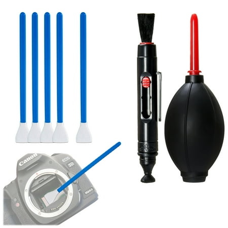 Digital Camera Sensor Swab Kit Loadstone Studio Camera Lens Filter Cleaning Kit, 5-Pack Digital Camera Sensor Cleaning Swab Stick, Cleaning Brush Pen, Air Dust Blower, Photo Studio, WMLS4156 ()