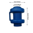 thumbnail image 2 of 8PC Trampoline Pole Caps Replacement Parts Heavy Duty Black Top Covers, 2 of 6