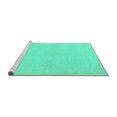 thumbnail image 2 of Ahgly Company Machine Washable Indoor Rectangle Abstract Turquoise Blue Modern Area Rugs, 7' x 9', 2 of 4