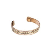 Mogul Healing Chakra Grounding Copper Iron Brass Magnetic Wrist Bracelet
