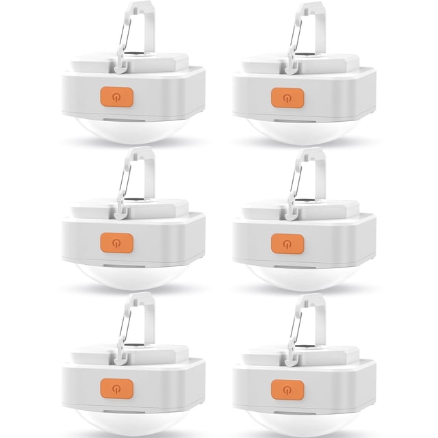 Linterna de Camping Recargable FLY2SKY 6 Piezas Luz Blanca 510 Lúmenes