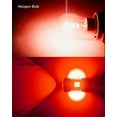thumbnail image 2 of AUXITO Brilliant Red 3056 3057 3156 3157 14-SMD 3030 Chipsets LED Bulbs with Projector for Brake Light Tail Light Turn Signal Blinkers, Pack of 2, 2 of 6