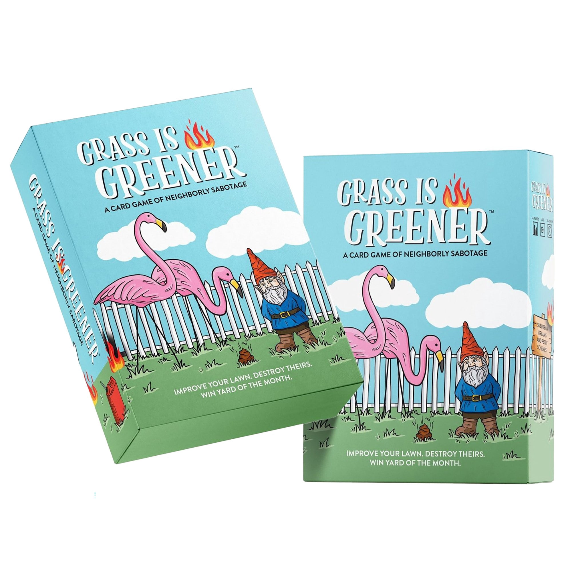 Blue Star Press: Grass Is Greener - A Card Game Of Neighborly Sabotage, Strategize & Scheme, Humorous Family Game Night, Ages 13+, 2-6 Players