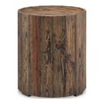 thumbnail image 2 of Ensemble de Table Basse et Table d'Appoint Style Cabane 2 Pcs en Pin Rustique, 2 of 5