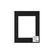 PA Framing Mat Double 11"x 14"/8"x 10" Black Core Black/Black