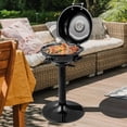 thumbnail image 4 of Electric BBQ Grill, Portable Grill with Detachable Temperature Control, Removable Grease Collector, Metal Cooking Grilling Rack, Outdoor Freestanding Grill for Lawn, Gathing, Picnic, Camping (Black), 4 of 5