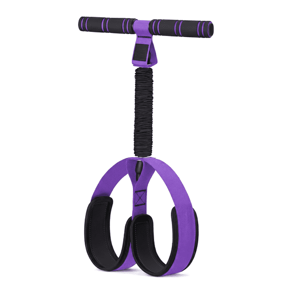 Pedal Resistance Band with Handle, Upgraded 55LBS Exercise Resistance Bands for Core, Abs, Legs, Glutes, Arms, Physical Therapy, Pilates