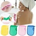 thumbnail image 3 of Isvgxsz Bathing Shower Mittens Body Wash Massage Spa Mitt Towel for Adults Children Body Back Rubbing Exfoliating Washing Cleaning Color Random, 3 of 3