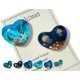 thumbnail image 1 of Corazón de bolsillo de vidrio para playa, adorno de corazón de vidrio oceánico hecho a mano con fusión de mar natural, ficha de bolsillo de corazón de vidrio fusionado, mini ficha linda y duradera con, 1 of 7