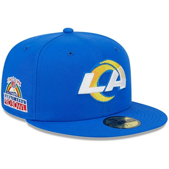 Men's New Era Royal Los Angeles Rams Patch Up 1990 Pro Bowl 59FIFTY Fitted Hat