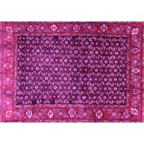 Ahgly Company Indoor Rectangle Persian Pink Traditional Area Rugs, 5' x 7'