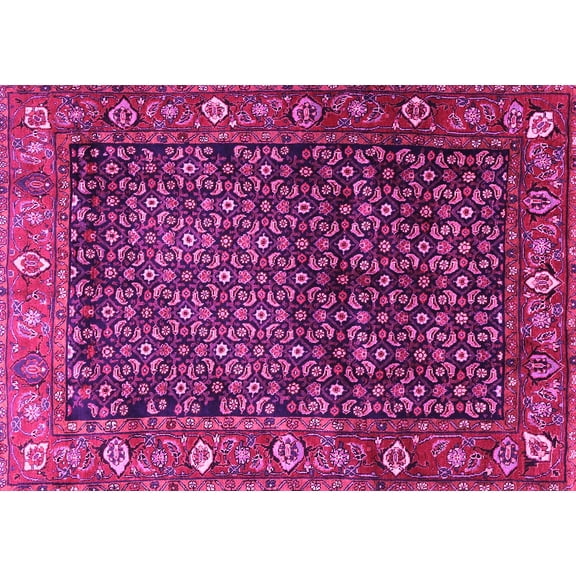 Ahgly Company Indoor Rectangle Persian Pink Traditional Area Rugs, 5' x 7'