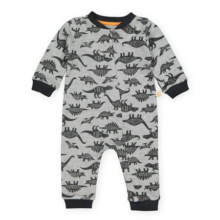 

DİVONETTE çocuk giyim Baby Boys Cotton Rompers - Toddler Boys Long-Short Sleeve Jumpsuits Cute Overalls (Dinosaur Printed L. Sleeve Grey 6-9 Months)