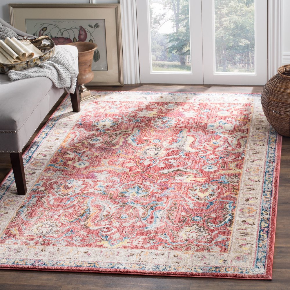Safavieh Bristol Gretchen Vintage Boho Oriental Polyester Rug Rose