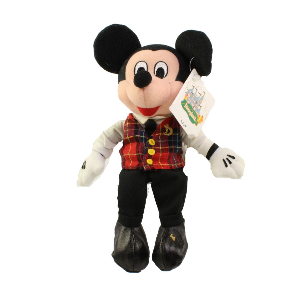 9 inch Disney Bean Bag Plush Mickey Mouse - Mint w/Tag TOURIST MICKEY 