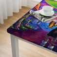 thumbnail image 5 of Acheng Mushroom Forest Mushroom House Hologram Square Table Cover 100% Polyester Fiber 40*40, 5 of 8