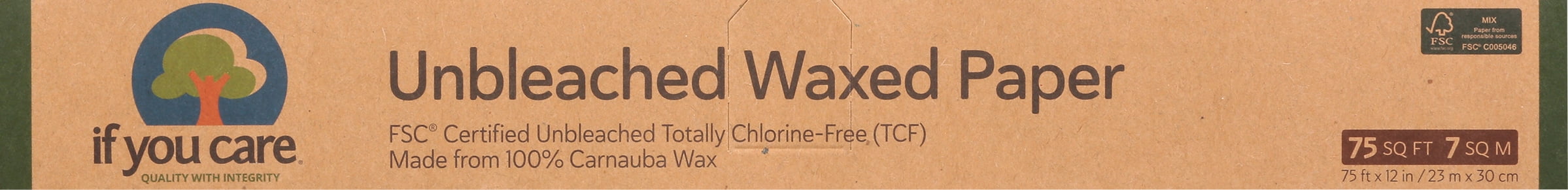 If You Care Unbleached Waxed Paper