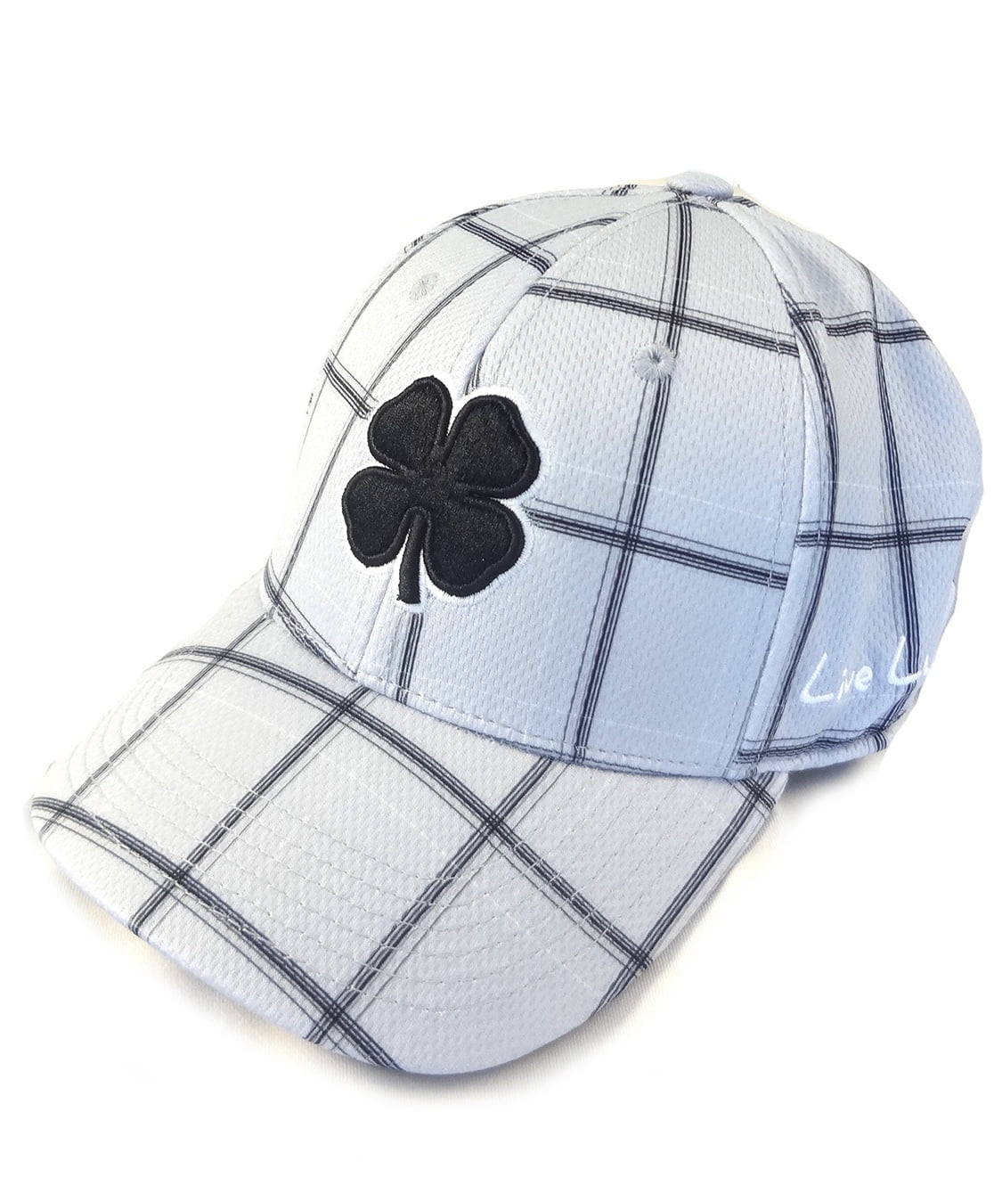 Blue Plaid Fitted L/XL Golf Hat/Cap 