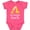 Vintage Hot Pink, variant on Granny Loves Me Childs Giraffe Boys or Girls Baby Bodysuit