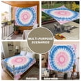 thumbnail image 6 of Pink Blue Ombre Large Tapestry for Bedroom Wall Hanging Tapestry, Modern Boho Ethnic Tie Dye Geometric Ceiling Backdrop Tapestries Poster Blanket Wall Decor for Teens Room Living Room Dorm 86" x 104", 6 of 8