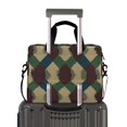 thumbnail image 2 of FORMRS 16" Laptop Bag Carrying Sleeve Case with Handle Travel Shoulder Briefcase, Green Tartan Pattern, 2 of 8