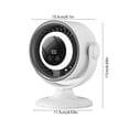 thumbnail image 2 of Rechargeable Desk Fan, Portable Mini Table Fan with LED Light and Digital Display, Stepless Speed Control USB-C Fan for Office, Bedroom, Home, Travel, 2 of 7