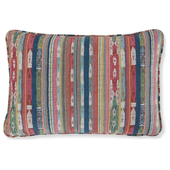 Signature Design by Ashley Orensburgh Bohemian Rectangular Polyester Pillow with Stripe Design, 23 x 16"