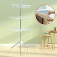 thumbnail image 4 of Tripod Clothes Drying Rack Steel Laundry Coat Hanger Foldable Stand Portable, 4 of 12