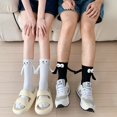 thumbnail image 3 of Tik Tok Magnetic Holding Hands Socks Couple Cute Funny Strange Men's And Women's Summer Stockings Pure Cotton Three-dimensional Doll, 3 of 4