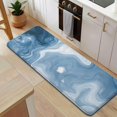 thumbnail image 5 of Blue White Marble Pattern Kitchen Rug Mat,Kitchen Runner Rugs Non Skid Washable,Decorative Kitchen Floor Mats for Kitchen,Sink,Laundry,17"x47.2", 5 of 7