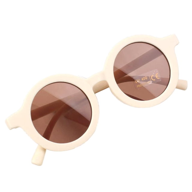 Encantadoras gafas de terre polarizadas para niños, marco Flexible protección 400 gafas Favor de para niños y niñas-8 colores a elegir - Beige
