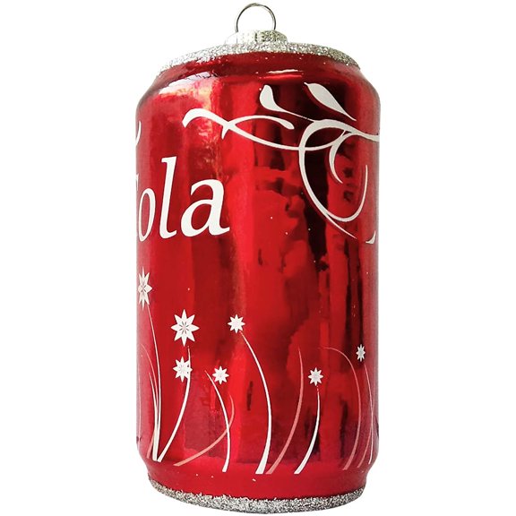 Christmas By Krebs Blown Glass  Collectible Tree Ornaments (4 1/4" Cola Can)