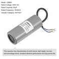 thumbnail image 4 of Capacitor de Funcionamiento CBB60 Uxcell 124x50mm 60uF 250V AC 50/60Hz con 2 Cables y Terminal, 4 of 6