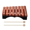 ammoon Musical Instrument 8 Notes Wood Xylophone Includes 2 Wooden Mallets for Children Kids Educational Music Toys