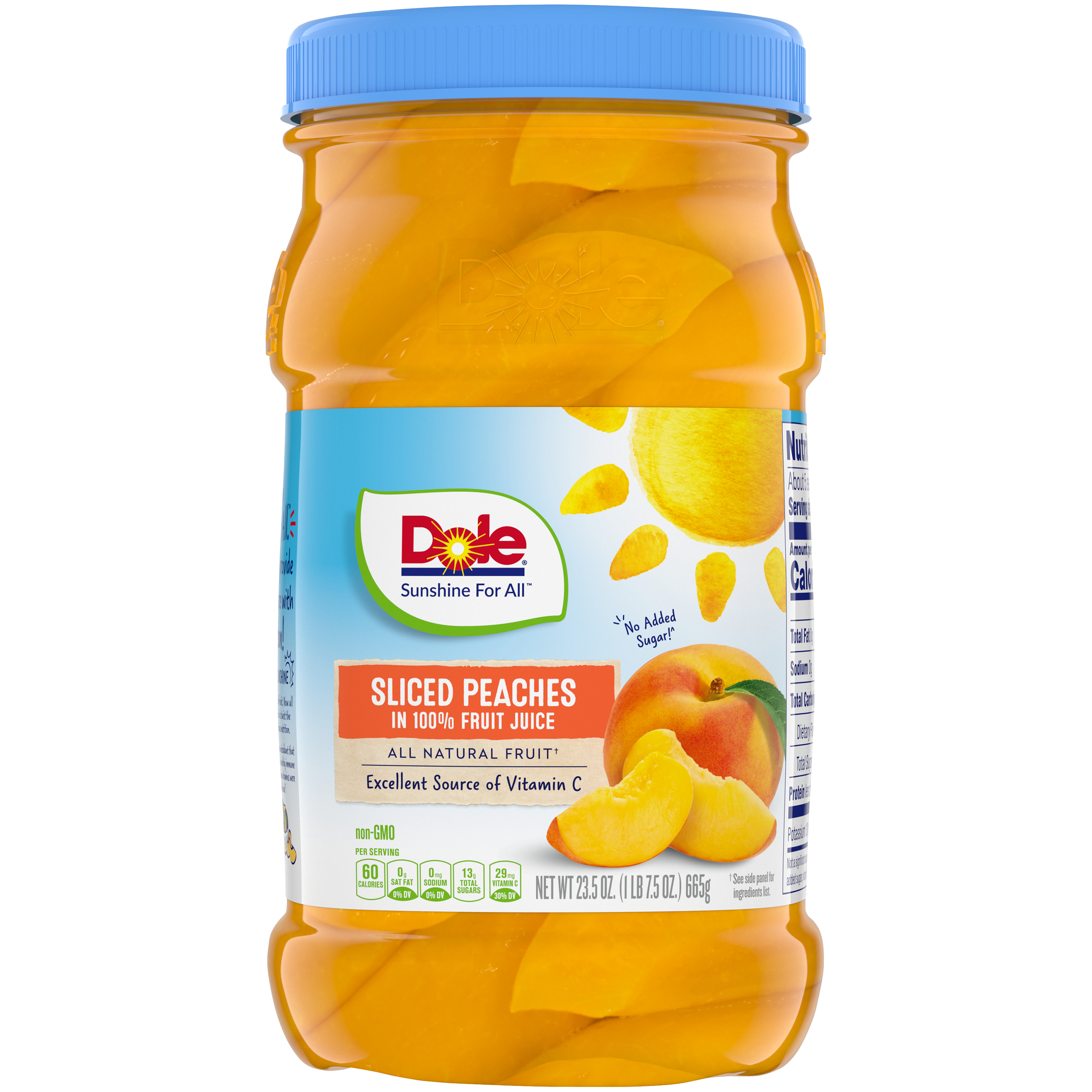 Dole Sliced Peaches in 100% Fruit Juice, 23.5 oz Jar - image 3 of 12