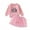 Pink Letter Embroidery, variant on Okbabeha Toddler Baby Girls Birthday Outfits Embroidery Letter Sweatshirt Tops Pink Tutu Skirt Fall Clothes