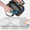 thumbnail image 3 of Naloa Colorful Flower Sea Turtle Print Lunch Bag for Women & Men Insulated Lunch Box or Cooler Lunch Tote Bags for Work, Travel, Outdoor, 3 of 5