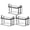 Style C, variant on Storage Bin, Thickened Transparent Black Trim Medium Size 1 Pack, Portable Zipper Closure with Carry Handles for College Dorm Closet Organization Clothes Storage Moving Packing