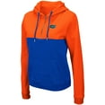 thumbnail image 2 of Women's Colosseum Orange/Royal Florida Gators Aidan Lightweight Half-Zip Hoodie, 2 of 3