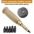 thumbnail image 2 of Craft Leather Tools, Automatic Belts Mute Screw Rotary Hole Punch Steel Belt Hole Craft Leather Tools, 2 of 5