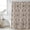 Brown, variant on Brown Flowers Shower Curtain, Waterproof Shower Curtains for Bathroom, Vintage Country Abstract Floral Patterned Washable Fabric Bathtub Curtain Set Bath Decor with 12 Hooks Standard 72"x72"